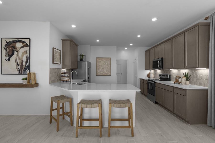 Representative furnished interior of a home built from the Plan 2269 by KB Home in Skyline Village Prelude, San Tan Valley (Image 6). Representative furnished interior of a home built from the Plan 2269 by KB Home in Skyline Village Prelude, San Tan Valley (Image 6).