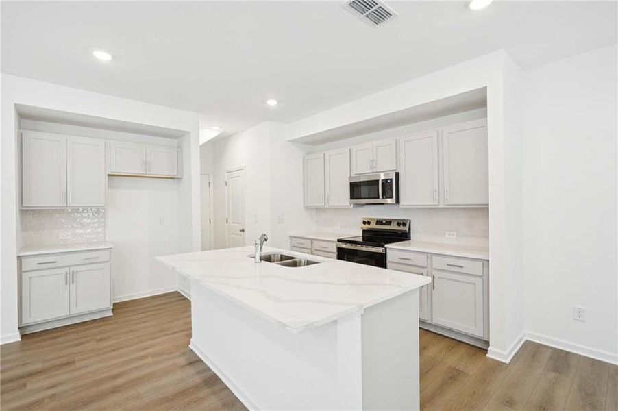 Furnished interior view inside a new home in , Flowery Branch (Image 5).