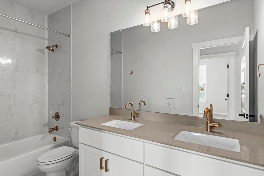 Furnished interior view inside a new home in Lariat, Liberty Hill (Image 14). Furnished interior view inside a new home in Lariat, Liberty Hill (Image 14).