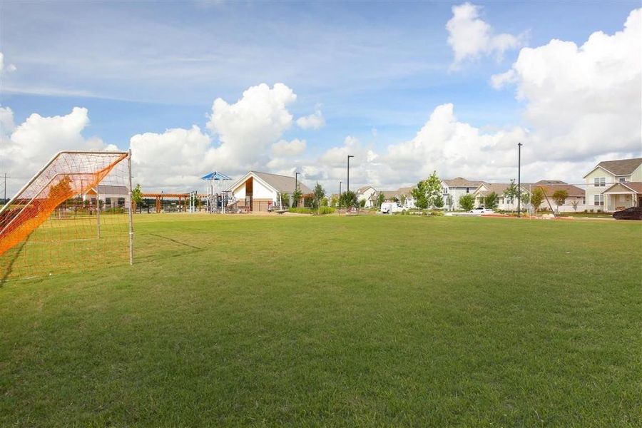 View of yard featuring a residential view