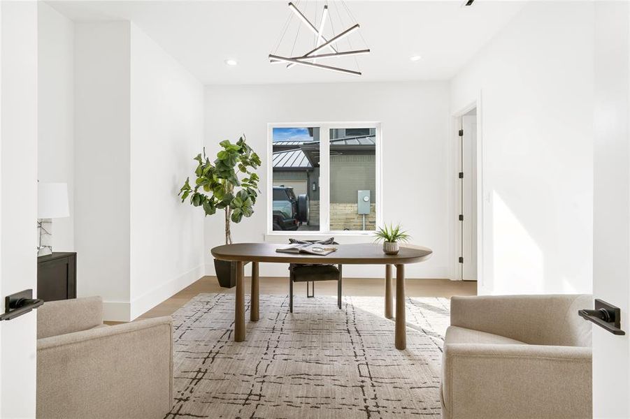 Furnished interior view inside a new home in , Heath (Image 11).