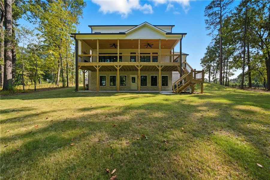 Front exterior of a new home in , Canton, GA, highlighting curb appeal (Image 18).