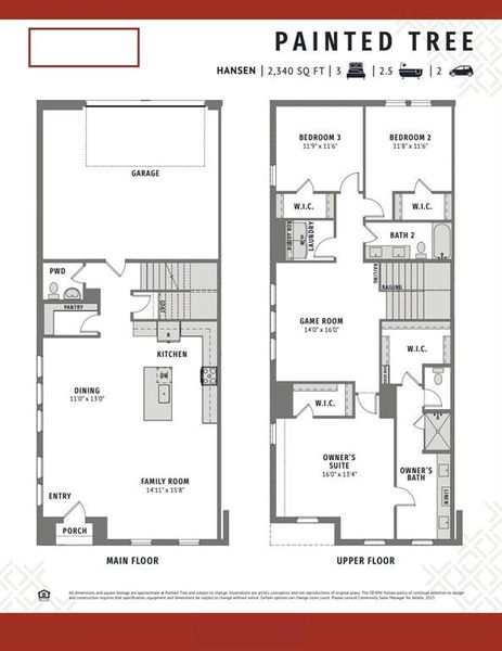 Our new Hansen floor plan offers great entertaining spaces both upstairs and down!