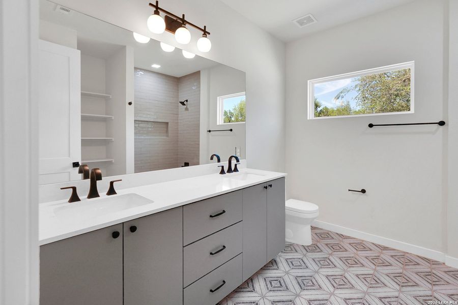 Furnished interior view inside a new home in , Fischer (Image 9).