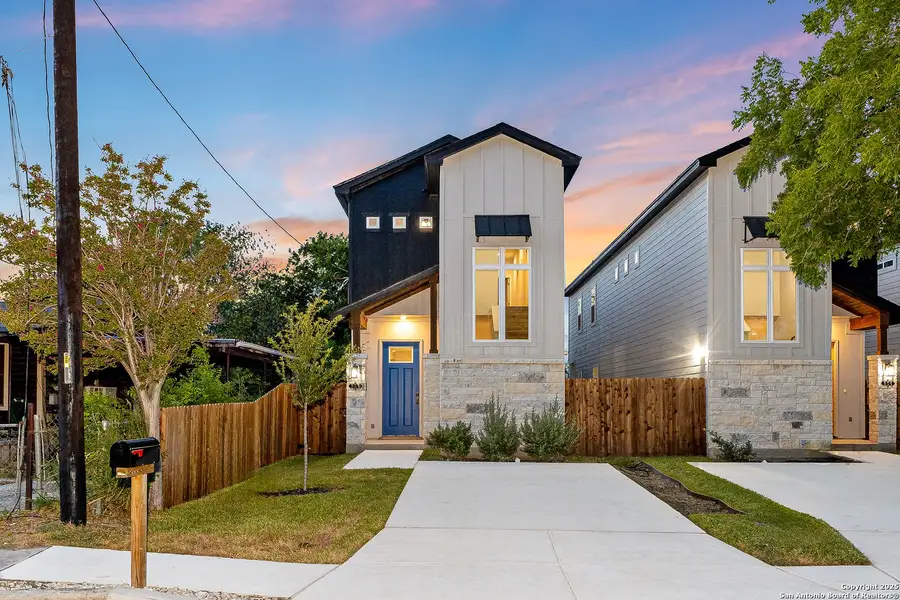 Front exterior of a new home in , San Antonio, TX, highlighting curb appeal (Image 20). Front exterior of a new home in , San Antonio, TX, highlighting curb appeal (Image 20).
