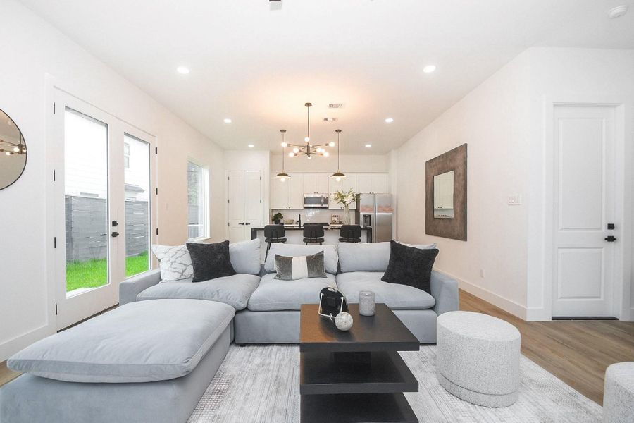 Furnished interior view inside a new home in , Houston (Image 13). Furnished interior view inside a new home in , Houston (Image 13).