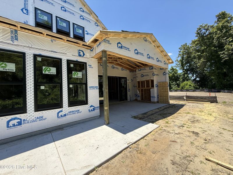 In-progress construction of a new home in East & Mason, Wilmington, NC (Image 22). In-progress construction of a new home in East & Mason, Wilmington, NC (Image 22).