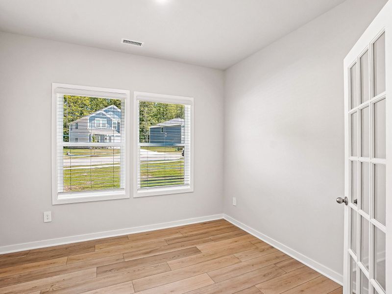 Spacious, unfurnished interior of a new home in The Heritage at Buffaloe Reserve, Raleigh (Image 13). Spacious, unfurnished interior of a new home in The Heritage at Buffaloe Reserve, Raleigh (Image 13).