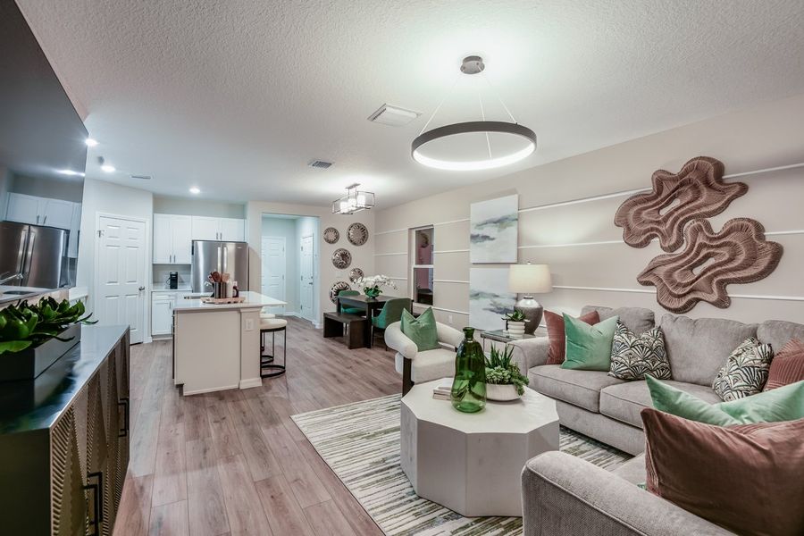 Furnished interior view inside a new home in Pasadena Woods, Dade City (Image 11).