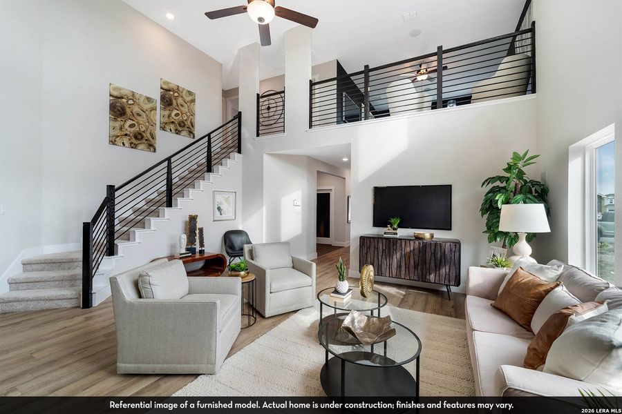 Furnished interior view inside a new home in Hennersby Hollow, San Antonio (Image 20).