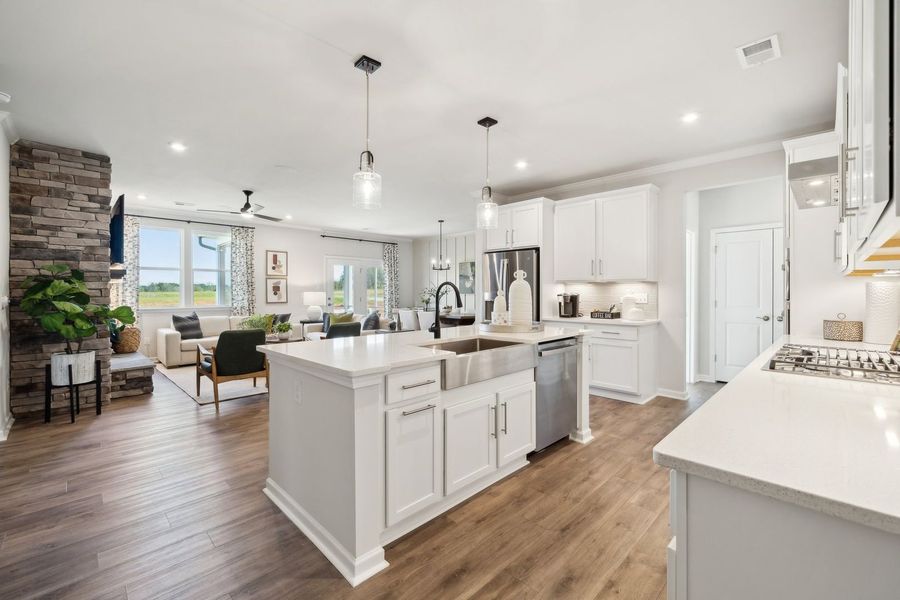 Kitchen and Family Room