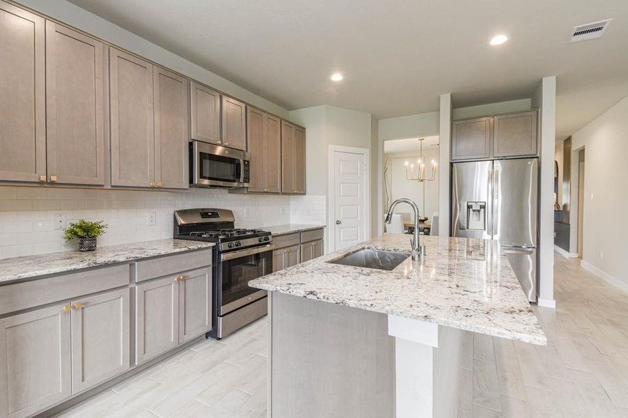 Furnished interior view inside a new home in Oakwood, Tomball (Image 6).