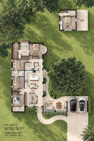 2D floor plan layout of this home in , North Miami, FL (Image 4).
