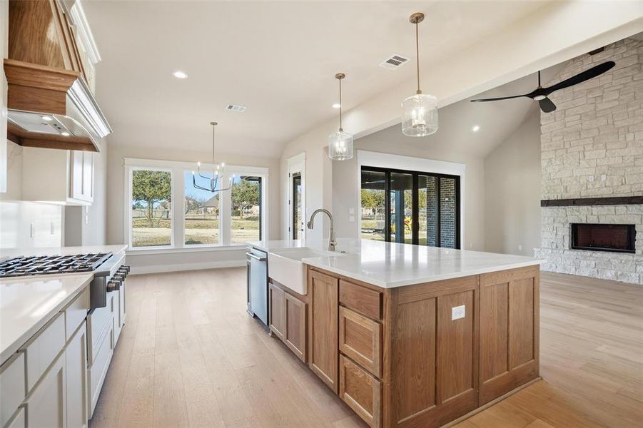 Furnished interior view inside a new home in Aledo Heights - Aledo ISD, Annetta South (Image 7).