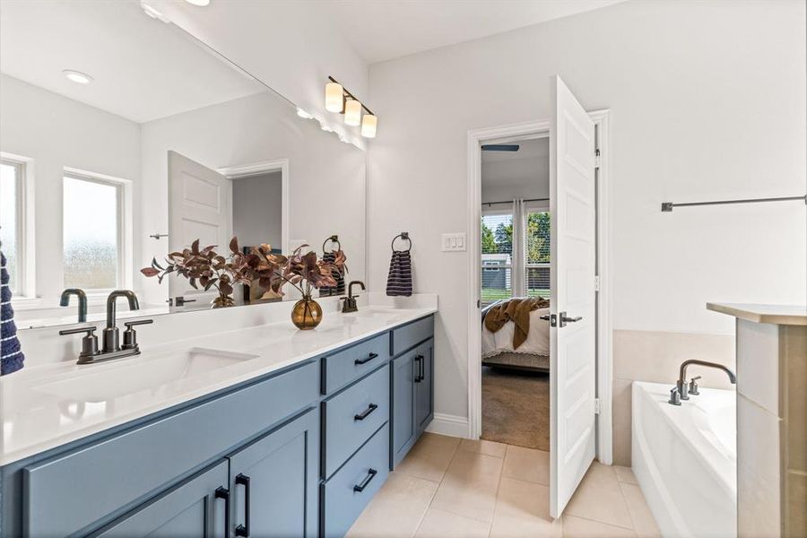 Furnished interior view inside a new home in Lovers Landing, Forney (Image 27). Furnished interior view inside a new home in Lovers Landing, Forney (Image 27).