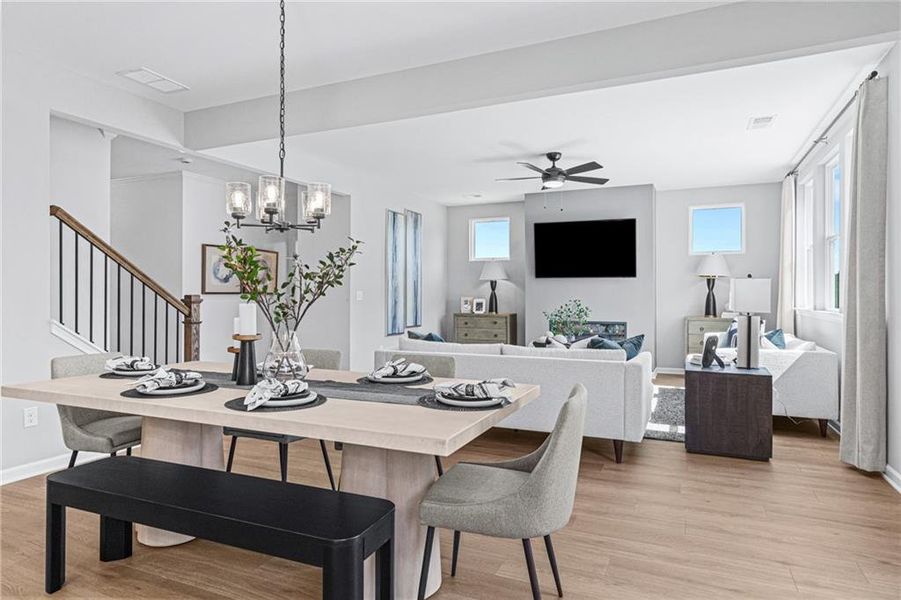 Furnished interior view inside a new home in Fern Hollow, Buford (Image 38).