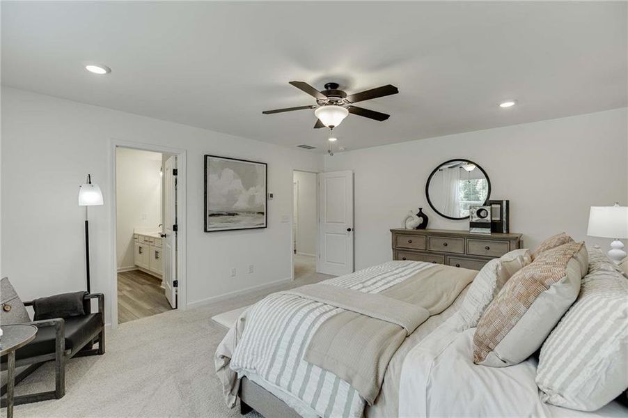 Furnished interior view inside a new home in Langston Reserve, Cartersville (Image 23). Furnished interior view inside a new home in Langston Reserve, Cartersville (Image 23).