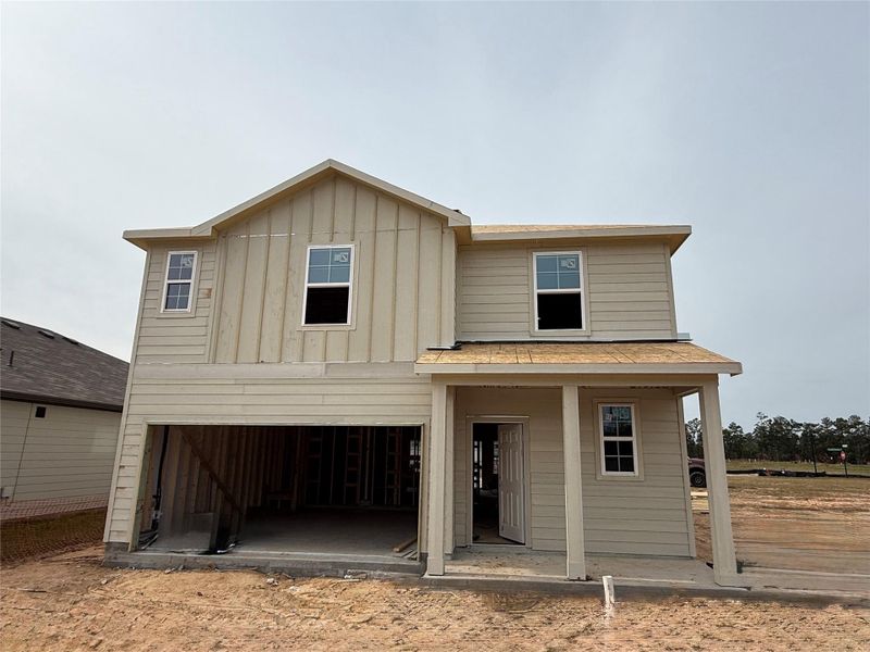 In-progress construction of a new home in Crockett Meadows, Conroe, TX (Image 25).