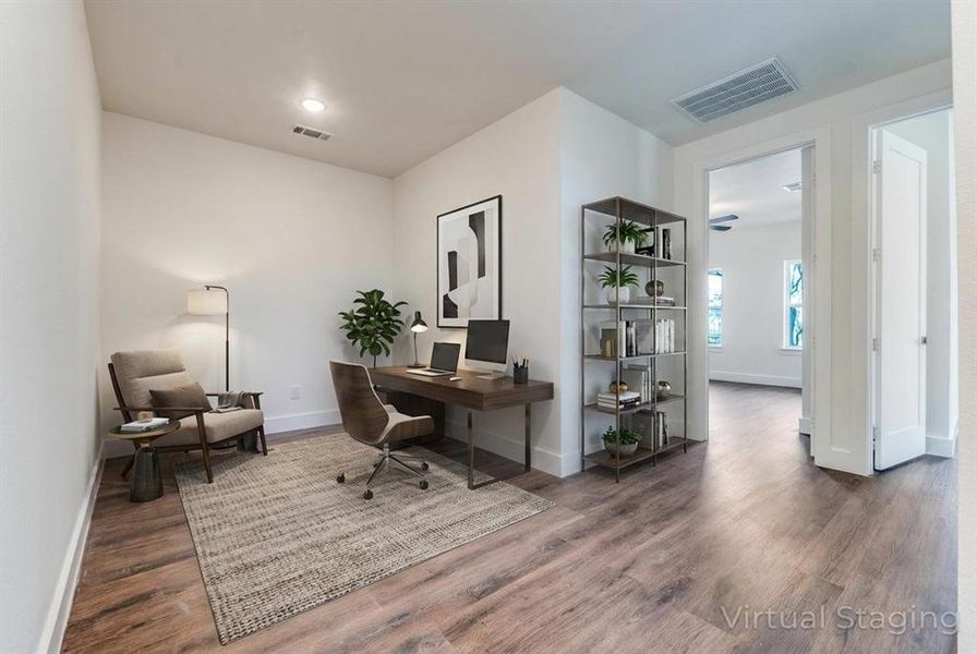 Furnished interior view inside a new home in , Dallas (Image 10).