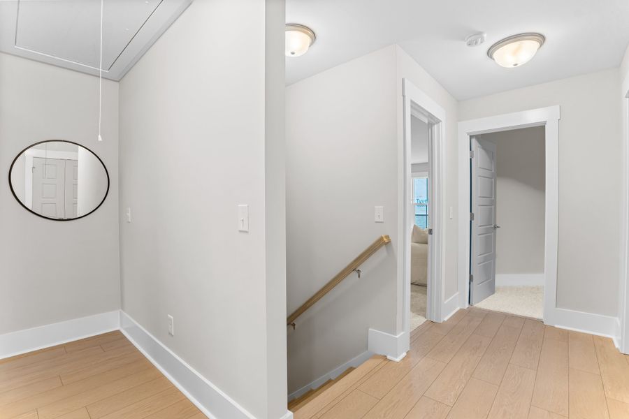 Representative unfurnished interior of a home built from the Willowbrook by Bill Clark Homes in Riverside Cove, Wilmington (Image 19). Representative unfurnished interior of a home built from the Willowbrook by Bill Clark Homes in Riverside Cove, Wilmington (Image 19).