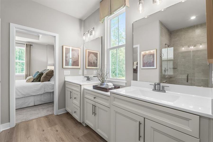 Representative furnished interior of a home built from the Silverleaf by Ryan Homes in East Lake, Leland (Image 27). Representative furnished interior of a home built from the Silverleaf by Ryan Homes in East Lake, Leland (Image 27).
