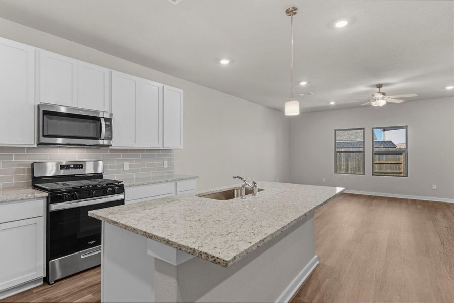 Furnished interior view inside a new home in Windrose Green, Angleton (Image 12).