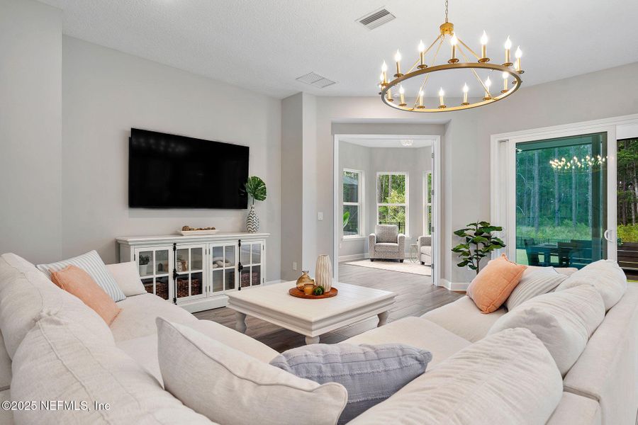 Furnished interior view inside a new home in Palm Crest AT Seabrook, Ponte Vedra (Image 46).