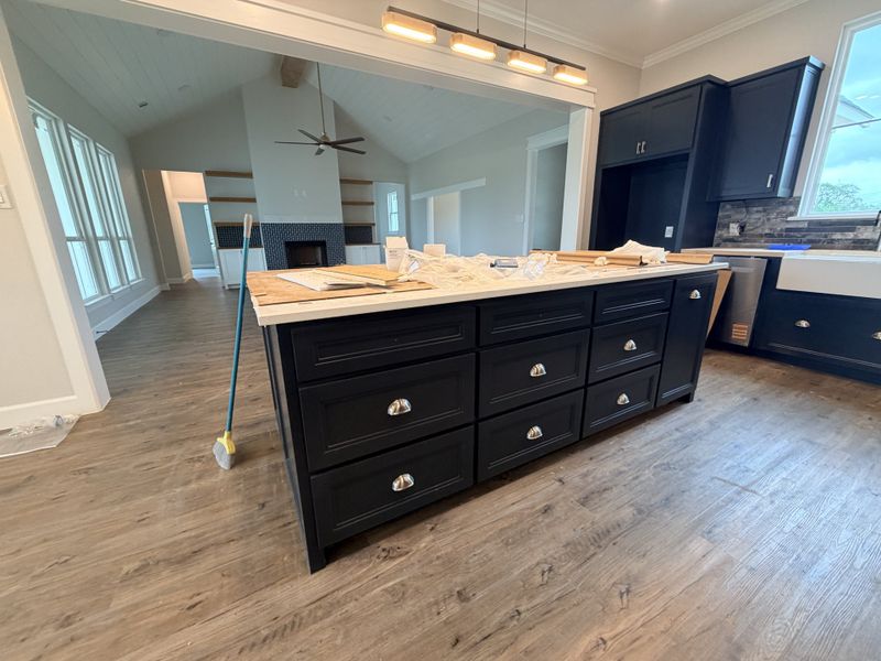 Furnished interior view inside a new home in Oak Water Ranch, Granbury (Image 9).