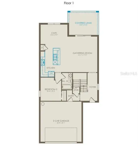 2D floor plan layout of this home in Hartford Terrace, Davenport, FL (Image 3). 2D floor plan layout of this home in Hartford Terrace, Davenport, FL (Image 3).