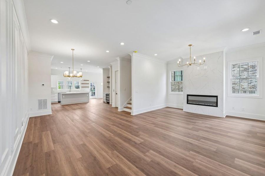 Spacious, unfurnished interior of a new home in Skyview On Broad, Sugar Hill (Image 39). Spacious, unfurnished interior of a new home in Skyview On Broad, Sugar Hill (Image 39).
