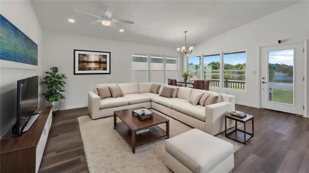 Furnished interior view inside a new home in , Orlando (Image 12).