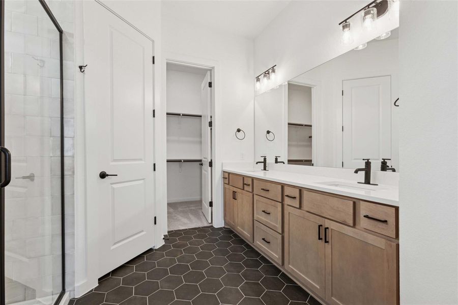 Furnished interior view inside a new home in Estancia West, Manchaca (Image 13). Furnished interior view inside a new home in Estancia West, Manchaca (Image 13).