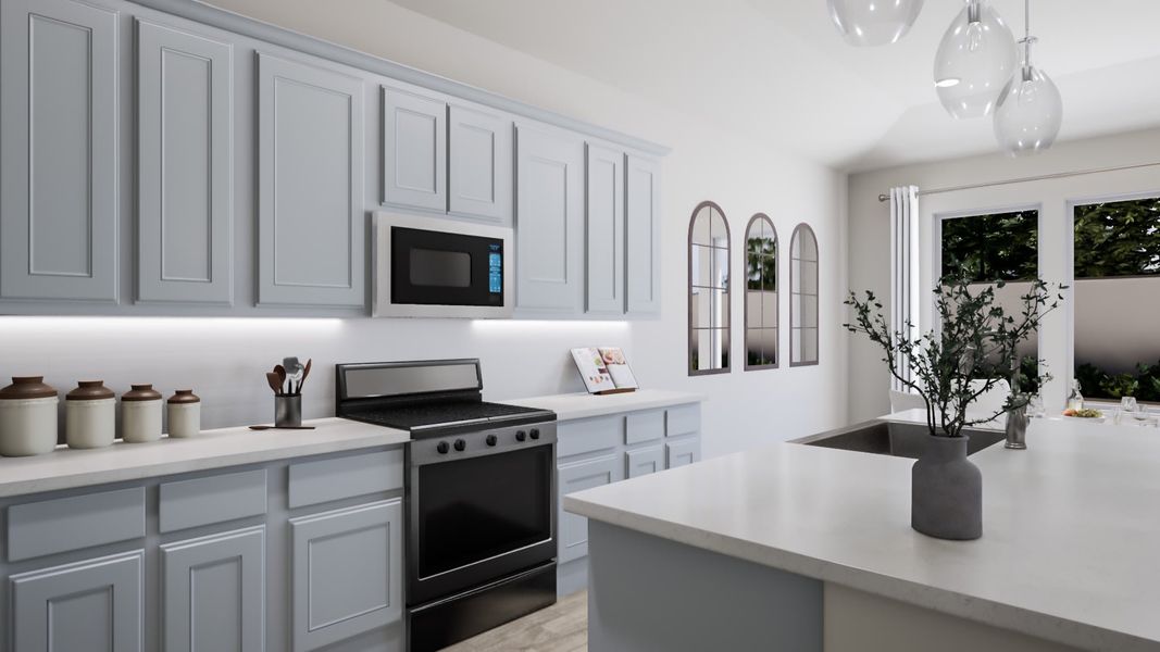 Representative furnished interior of a home built from the Bryson by Tri Pointe Homes in LaPrelle, Haslet (Image 7).