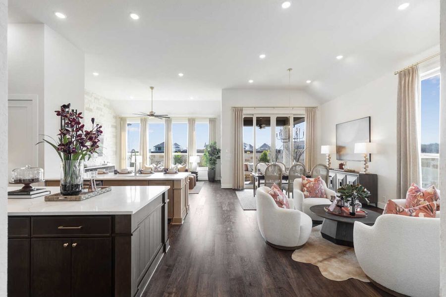 Representative Kitchen/Family Room - some options shown