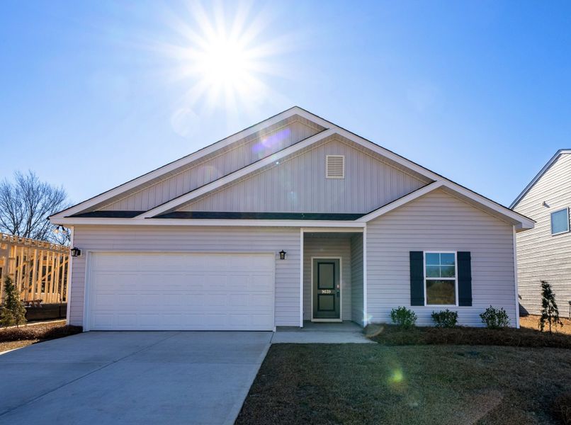 Representative exterior photo of a completed home built from the Cooper by Hurricane Builders in Portrait Hills, Aiken, SC (Image 31).