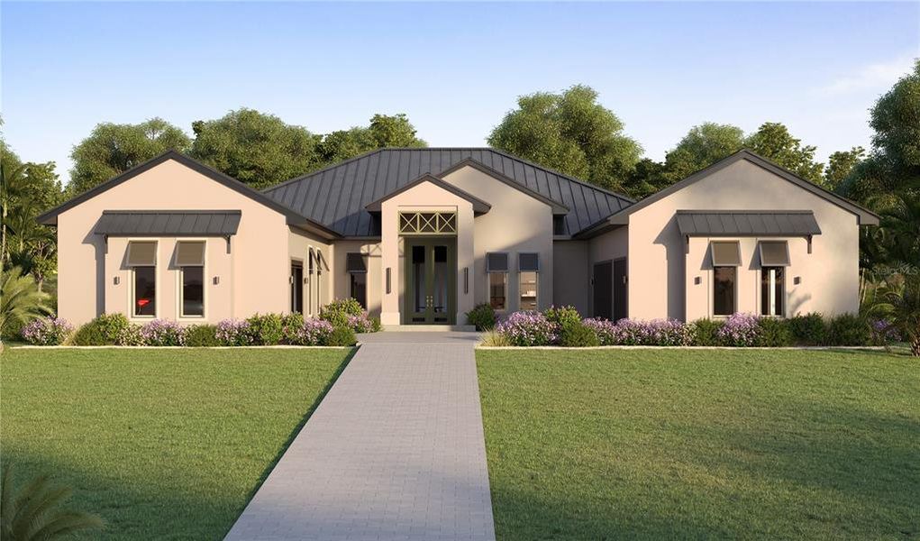 Front exterior of a new home in , Montverde, FL, highlighting curb appeal (Image 2). Front exterior of a new home in , Montverde, FL, highlighting curb appeal (Image 2).