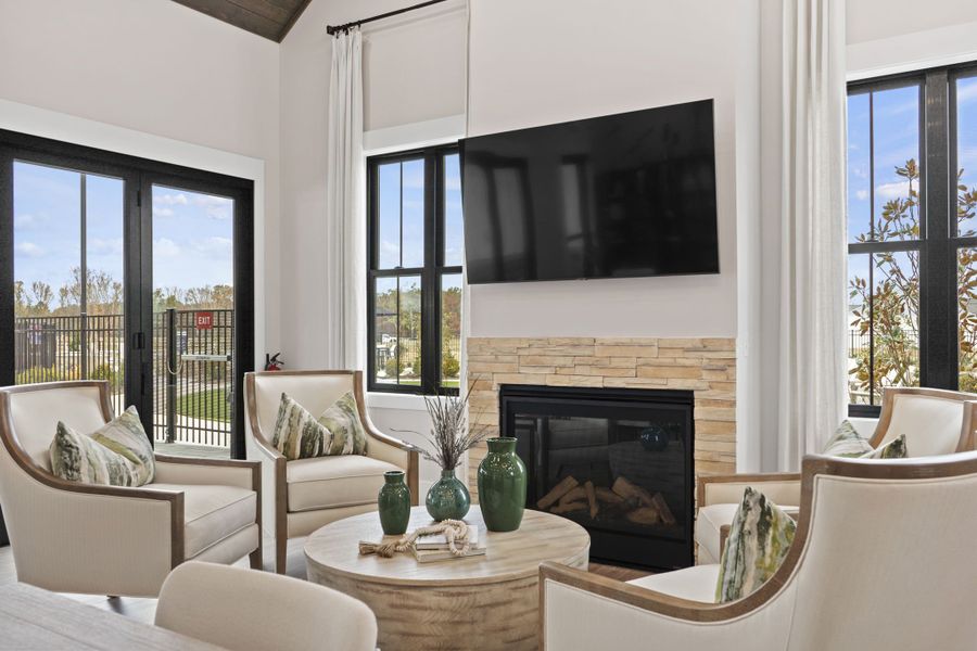 Furnished interior view inside a new home in Esplanade at Northgate, Indian Trail (Image 16).
