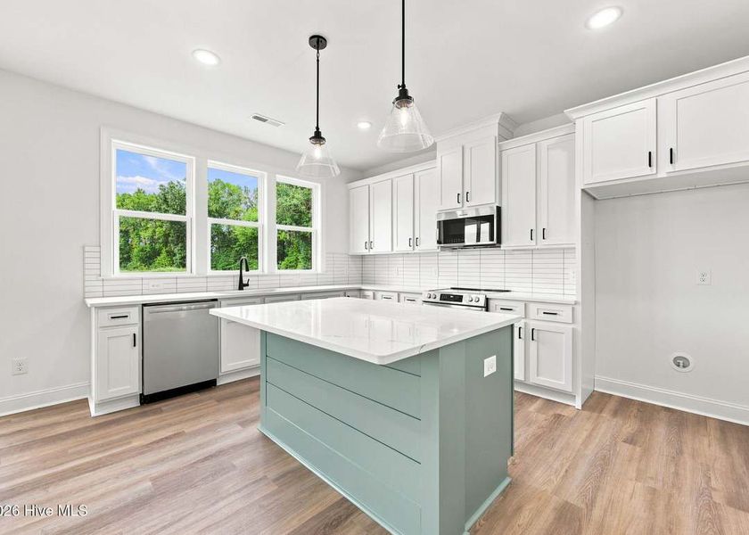Furnished interior view inside a new home in Dixon Grove, Grimesland (Image 6).