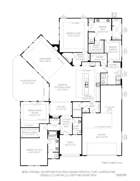 2D floor plan layout for the Provenance by Epcon Communities in The Courtyards at Lake Davidson, Mooresville, NC (Image 25). 2D floor plan layout for the Provenance by Epcon Communities in The Courtyards at Lake Davidson, Mooresville, NC (Image 25).