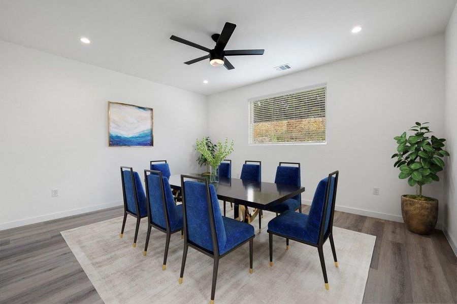 Furnished interior view inside a new home in , Lago Vista (Image 14).