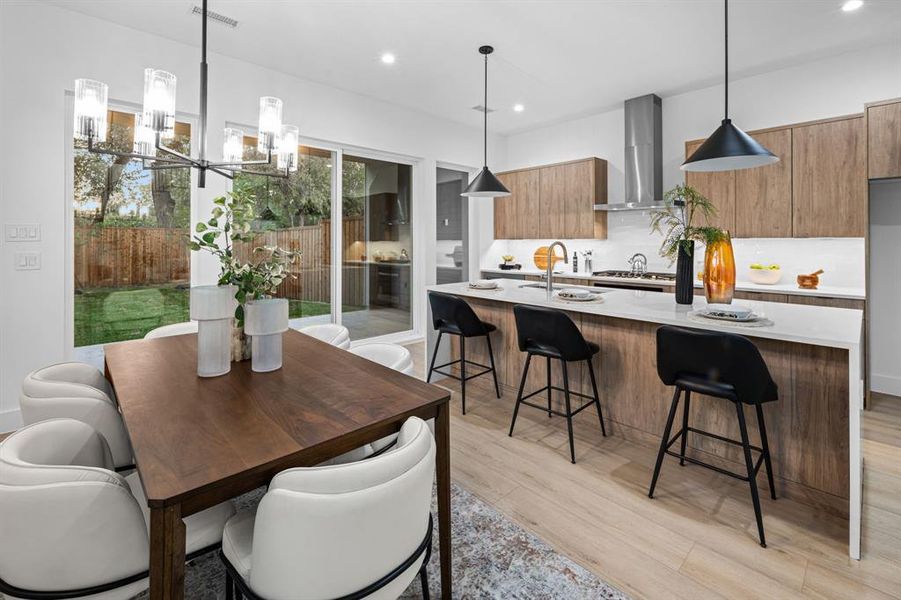 Furnished interior view inside a new home in , Dallas (Image 17).