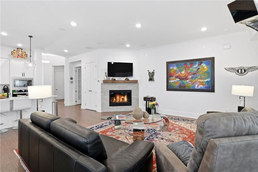 Furnished interior view inside a new home in , Flowery Branch (Image 5).