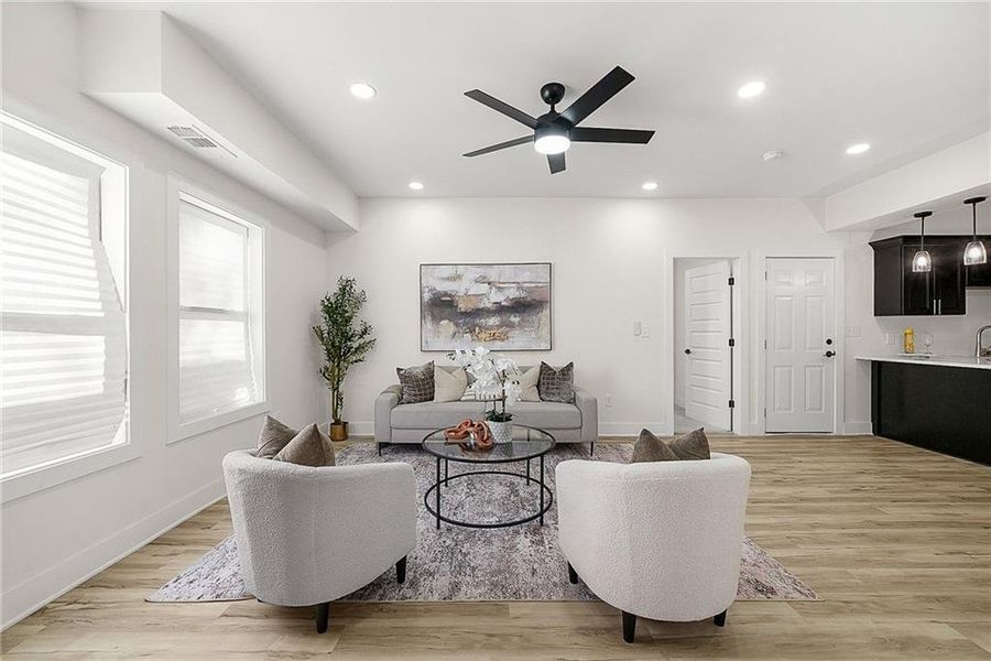 Furnished interior view inside a new home in , Atlanta (Image 30).