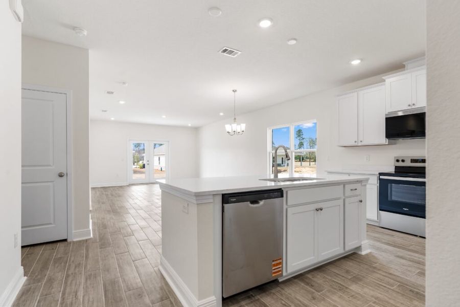 Furnished interior view inside a new home in Natureview, Freeport (Image 15). Furnished interior view inside a new home in Natureview, Freeport (Image 15).
