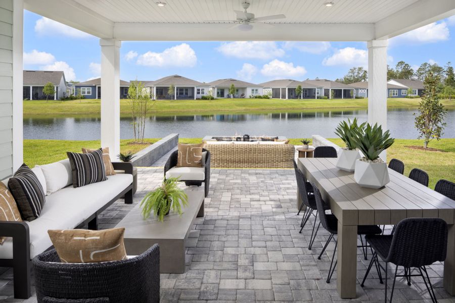 Representative exterior details of a home built from the Curacao by Mattamy Homes in RiverTown, St. Johns (Image 3).