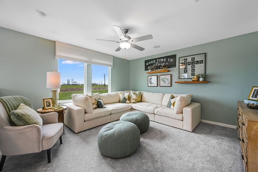 Representative furnished interior of a home built from the Georgetown by Taylor Morrison in River Ridge, Crandall (Image 14).