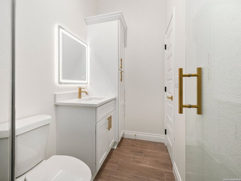 Furnished interior view inside a new home in , Elmendorf (Image 19).