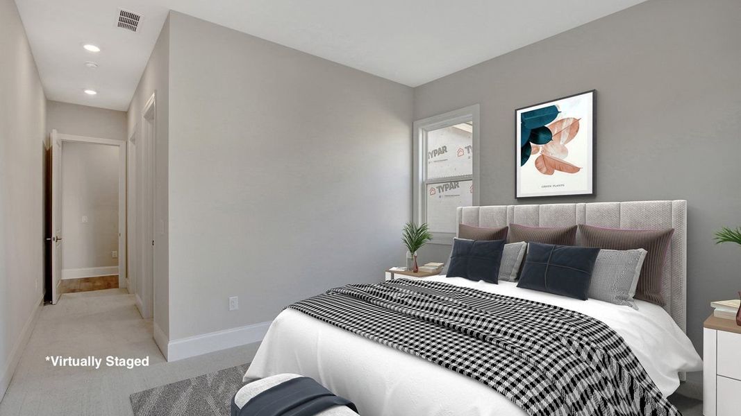Taylor Model | Front bedroom staged