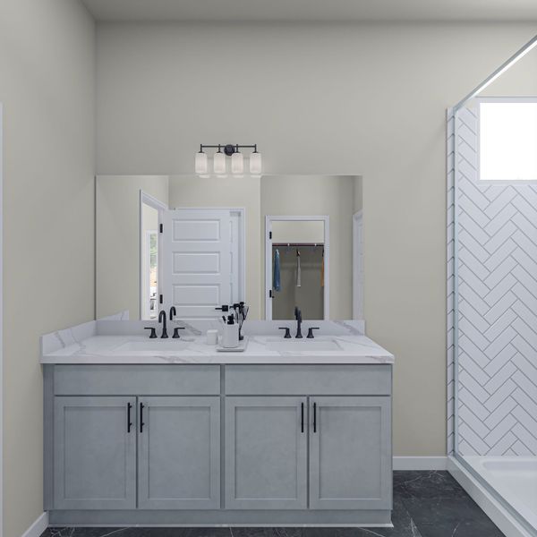 Furnished interior view inside a new home in Lariat, Liberty Hill (Image 12).