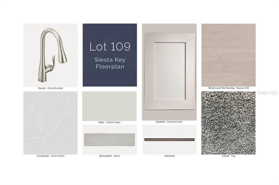 Sample of building materials used in homes in Lake Star at Ovation, Winter Garden (Image 3).